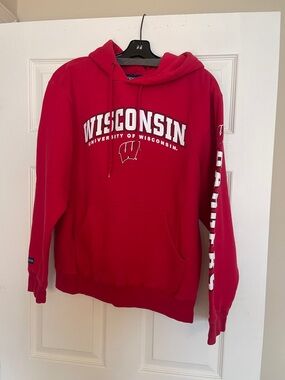 Jansport Red Hoodie with Navy Logo